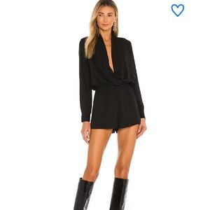 Superdown drape neck romper